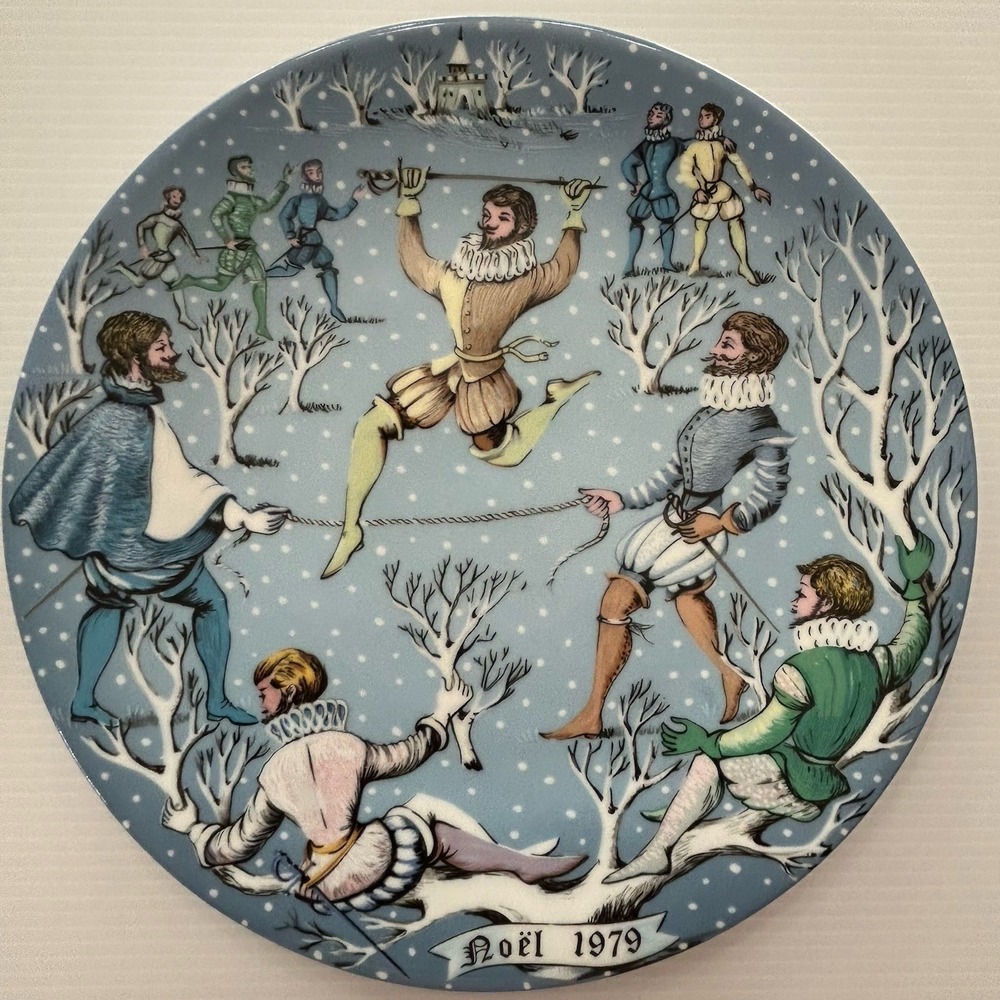 Haviland Limoges Twelve Days Of Christmas #10 Ten Lords A' Leaping 1979